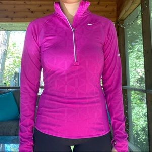 Pink Nike Dri-Fit Quarter Zip